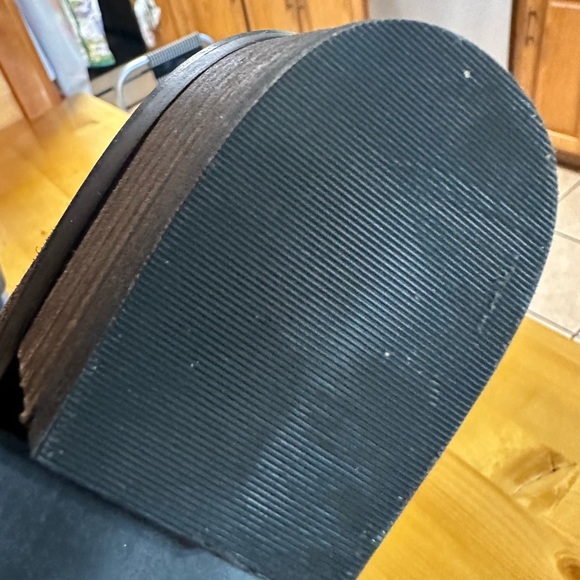 These are Nicole’s women’s dress boots! Black Swede Like new with box ! 9 1/2 - Picture 5 of 7